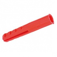 5.5mm Red Plastic Wall Plugs - 100 Pack